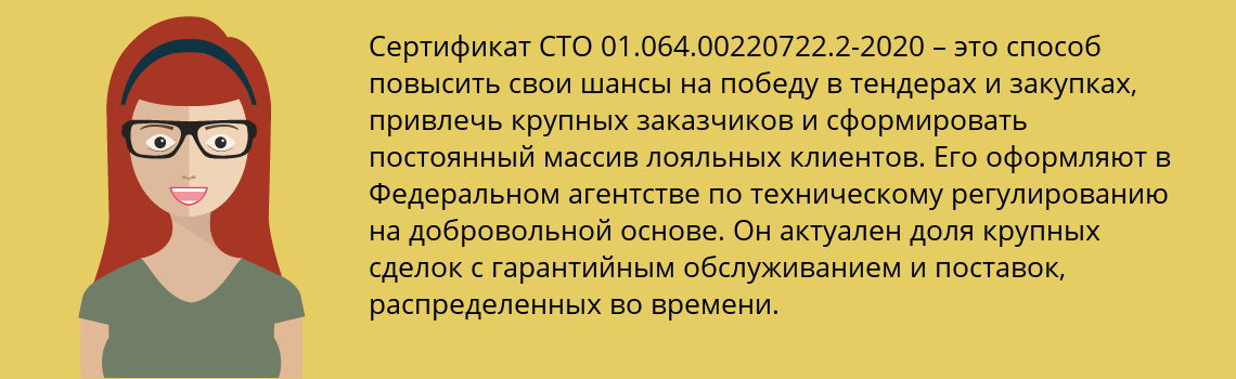 Получить сертификат СТО 01.064.00220722.2-2020 в Елизово